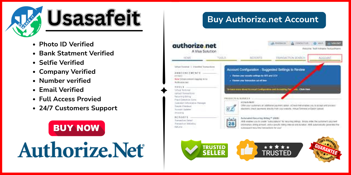 Buy Authorize.net Account