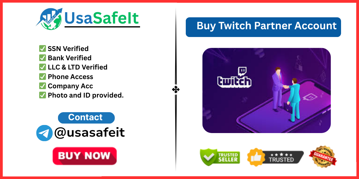 Buy Twitch Partner Account